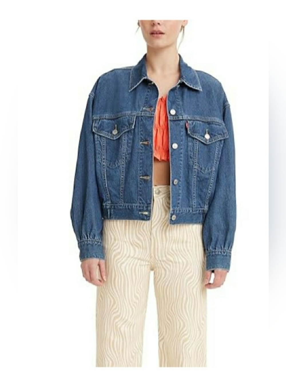 Levi's Women's  Scrunchie Trucker Jacket - XS Oversized